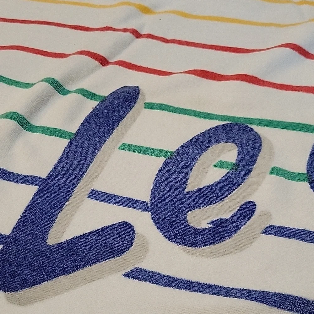 Vintage Club Med - Le Club Striped Beach Towel